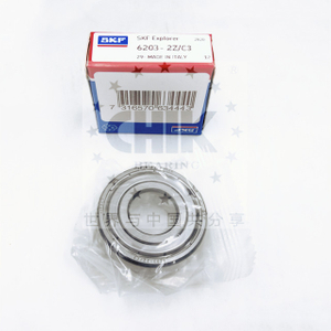Low Noise 6203-2Z 17x40x12mm Shielded Deep Groove Ball Bearing 
